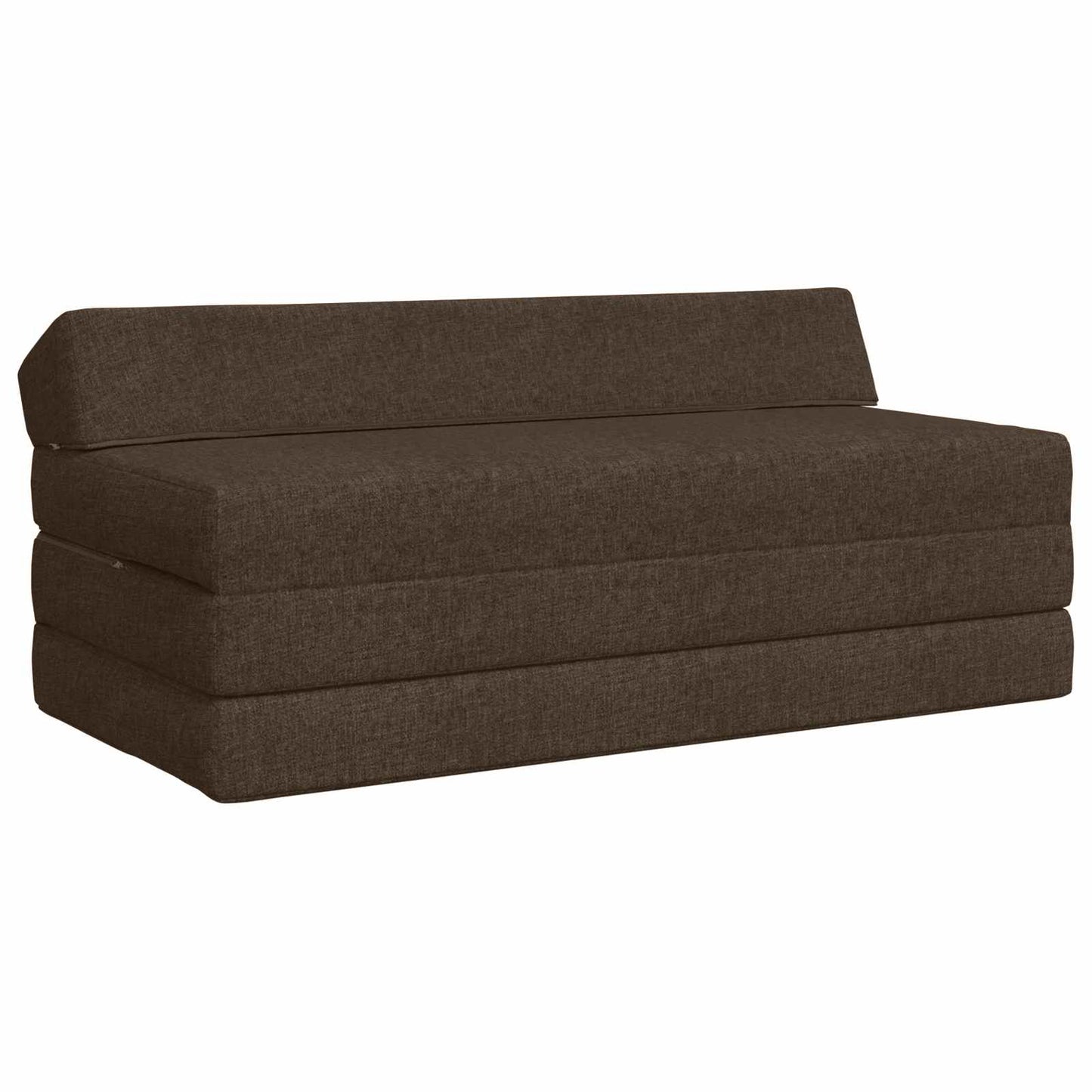Divano Letto Pieghevole Tortora 120 x 60 x 49 cm Tessuto
