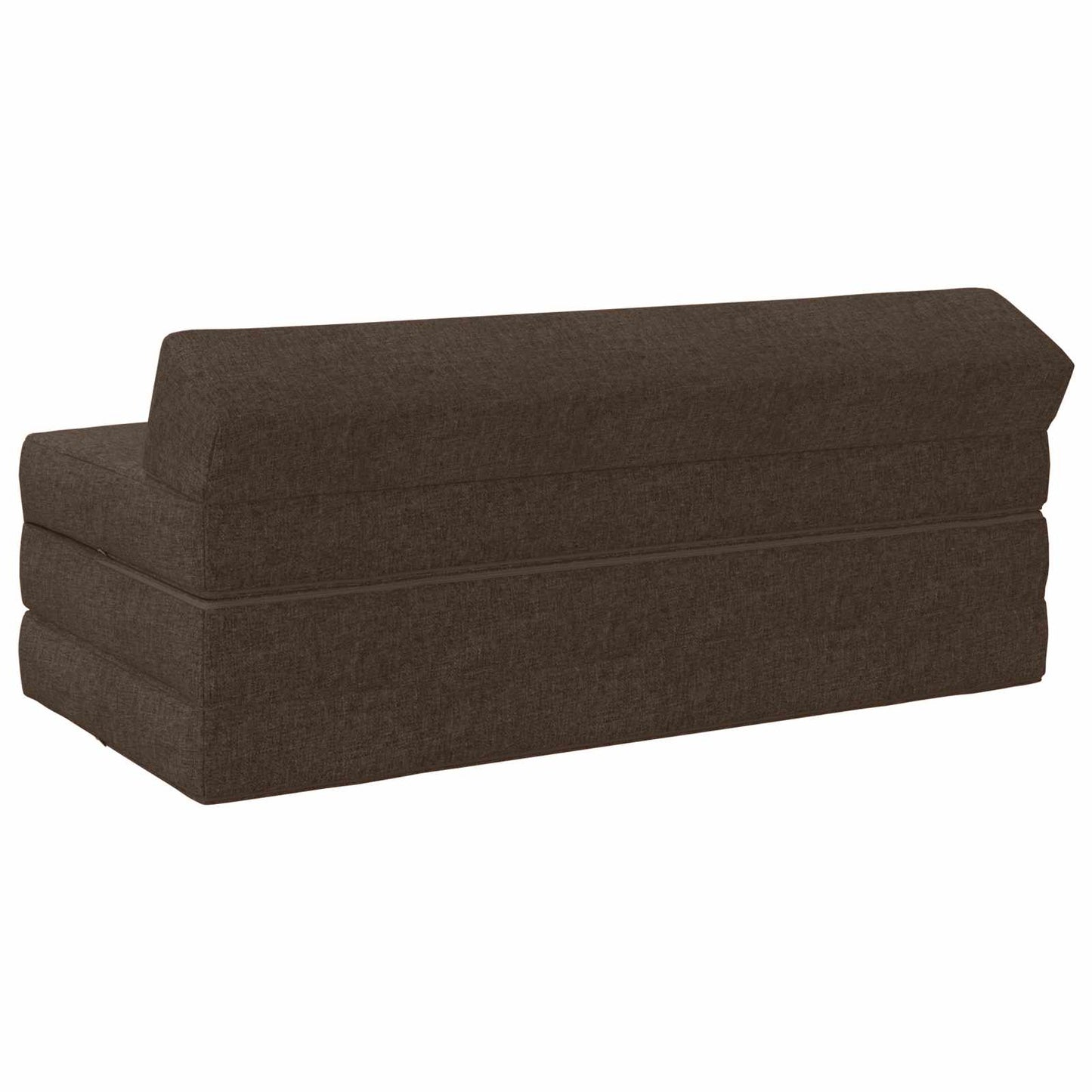 Divano Letto Pieghevole Tortora 120 x 60 x 49 cm Tessuto