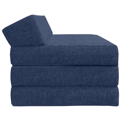 Divano Letto Pieghevole Blu 120 x 60 x 49 cm Tessuto