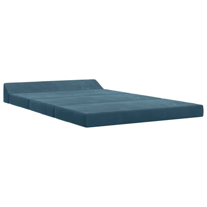 Divano Letto Pieghevole Blu 120 x 60 x 49 cm Tessuto