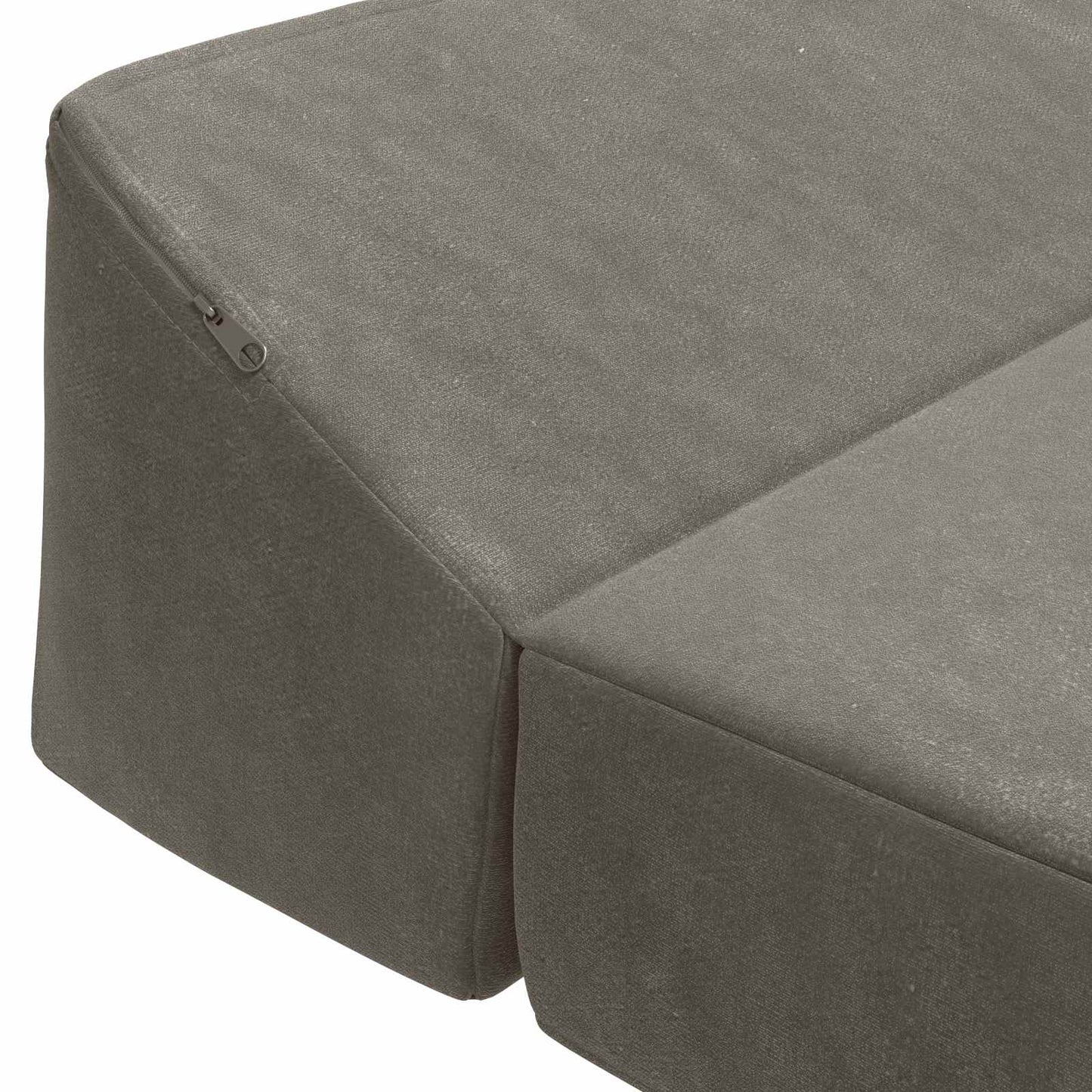 Divano Letto Pieghevole Grigio Chiaro 120 x 60 x 49 cm Tessuto