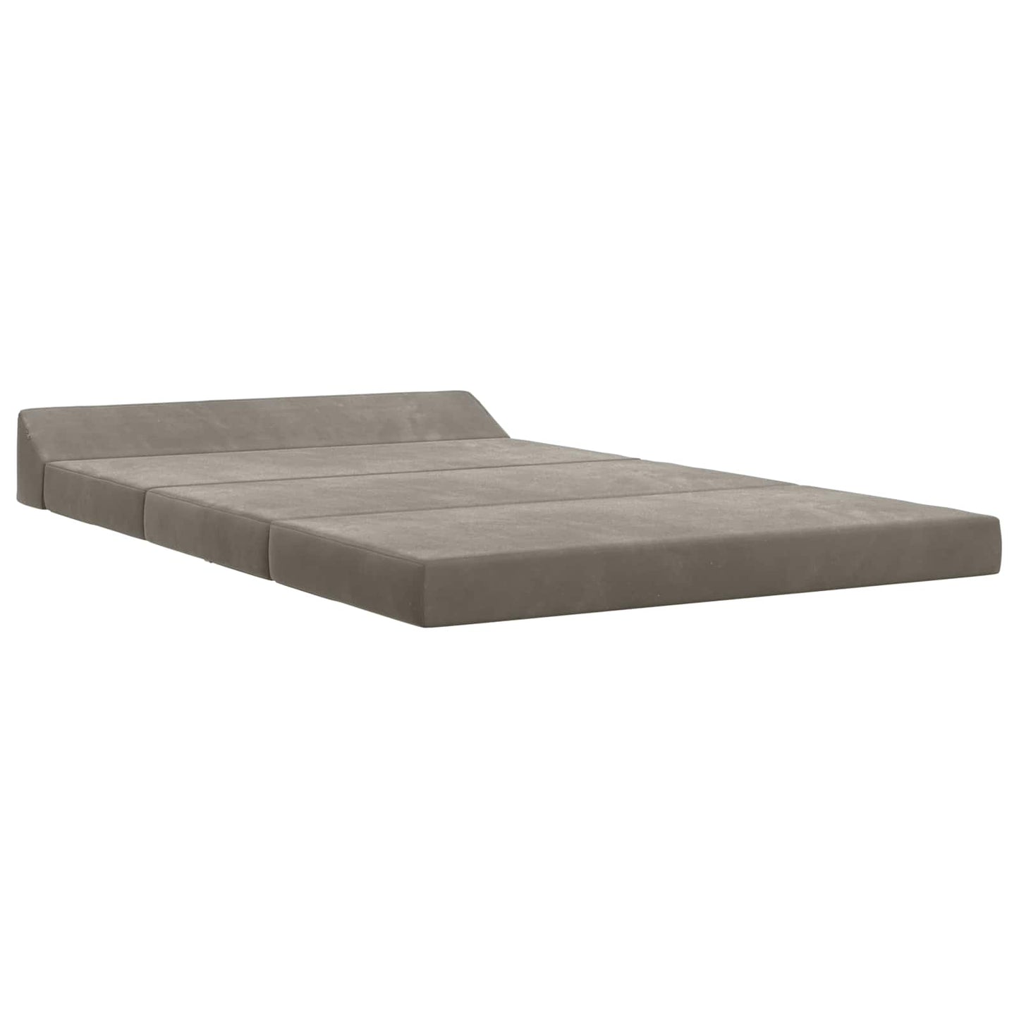 Divano Letto Pieghevole Grigio Chiaro 120 x 60 x 49 cm Tessuto