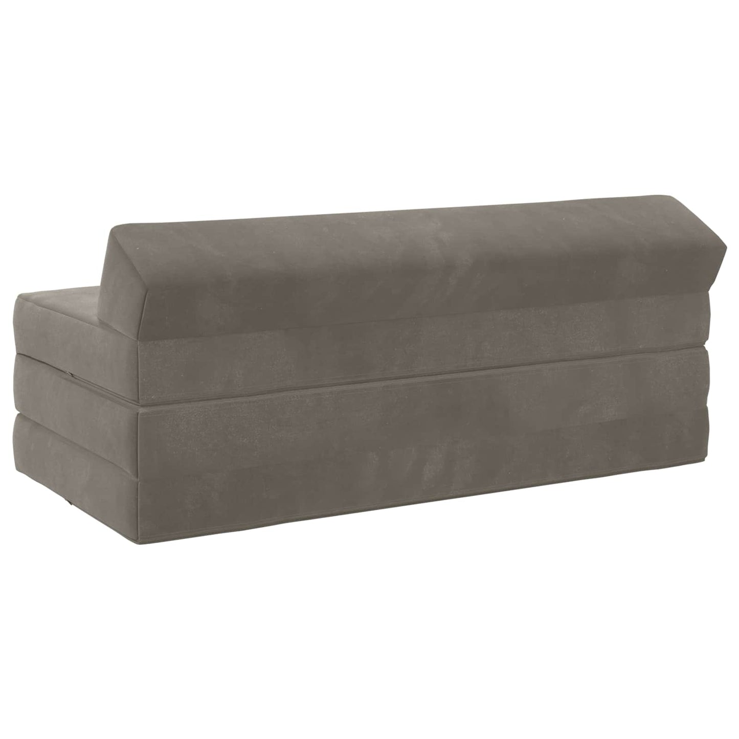 Divano Letto Pieghevole Grigio Chiaro 120 x 60 x 49 cm Tessuto