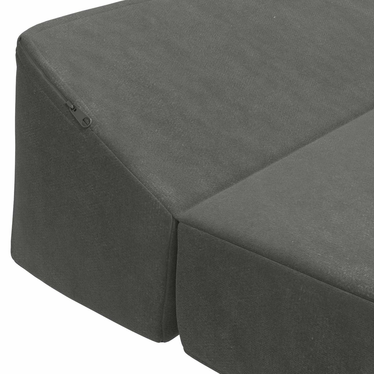 Divano Letto Pieghevole Grigio Scuro 120 x 60 x 49 cm Tessuto | homemem39