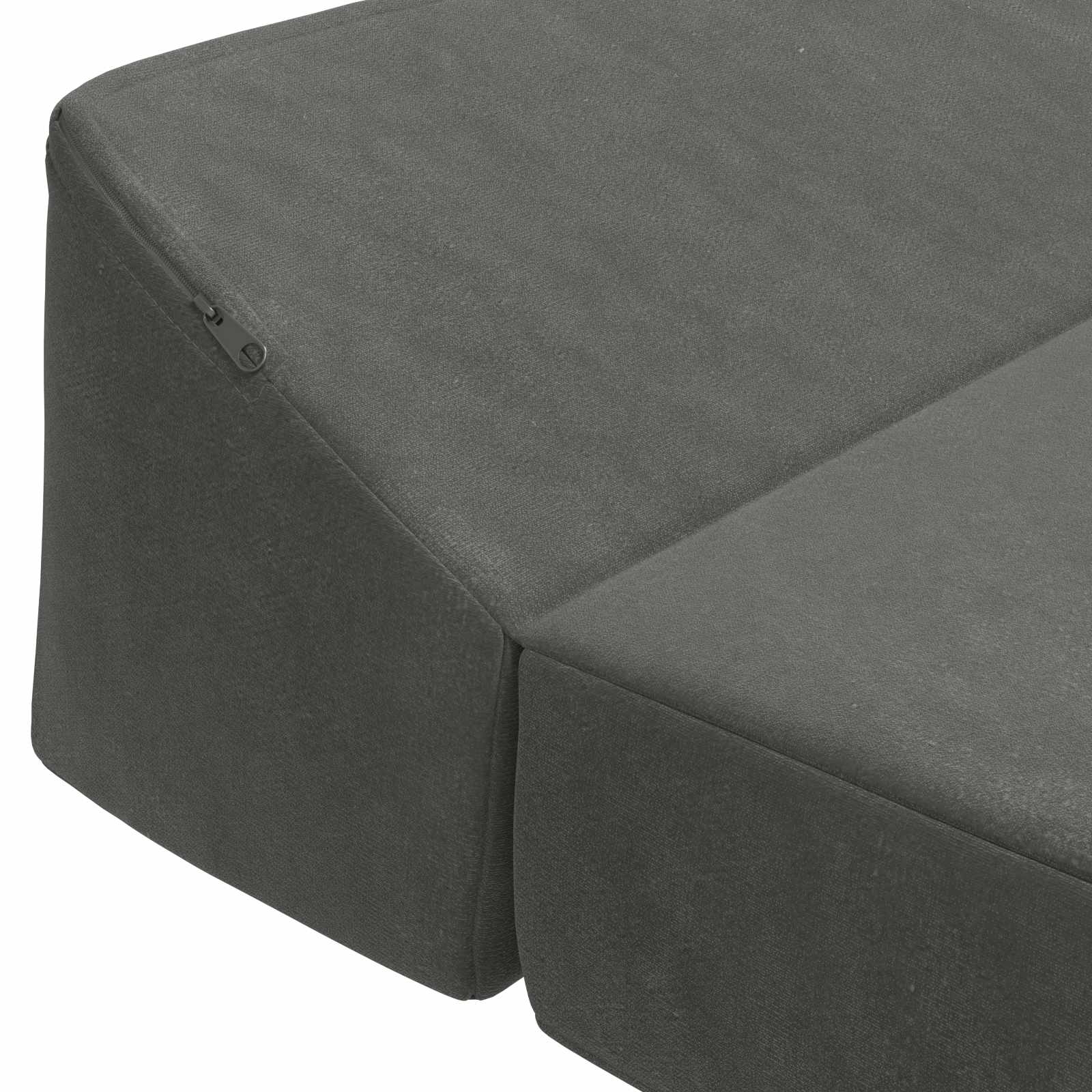 Divano Letto Pieghevole Grigio Scuro 120 x 60 x 49 cm Tessuto | homemem39