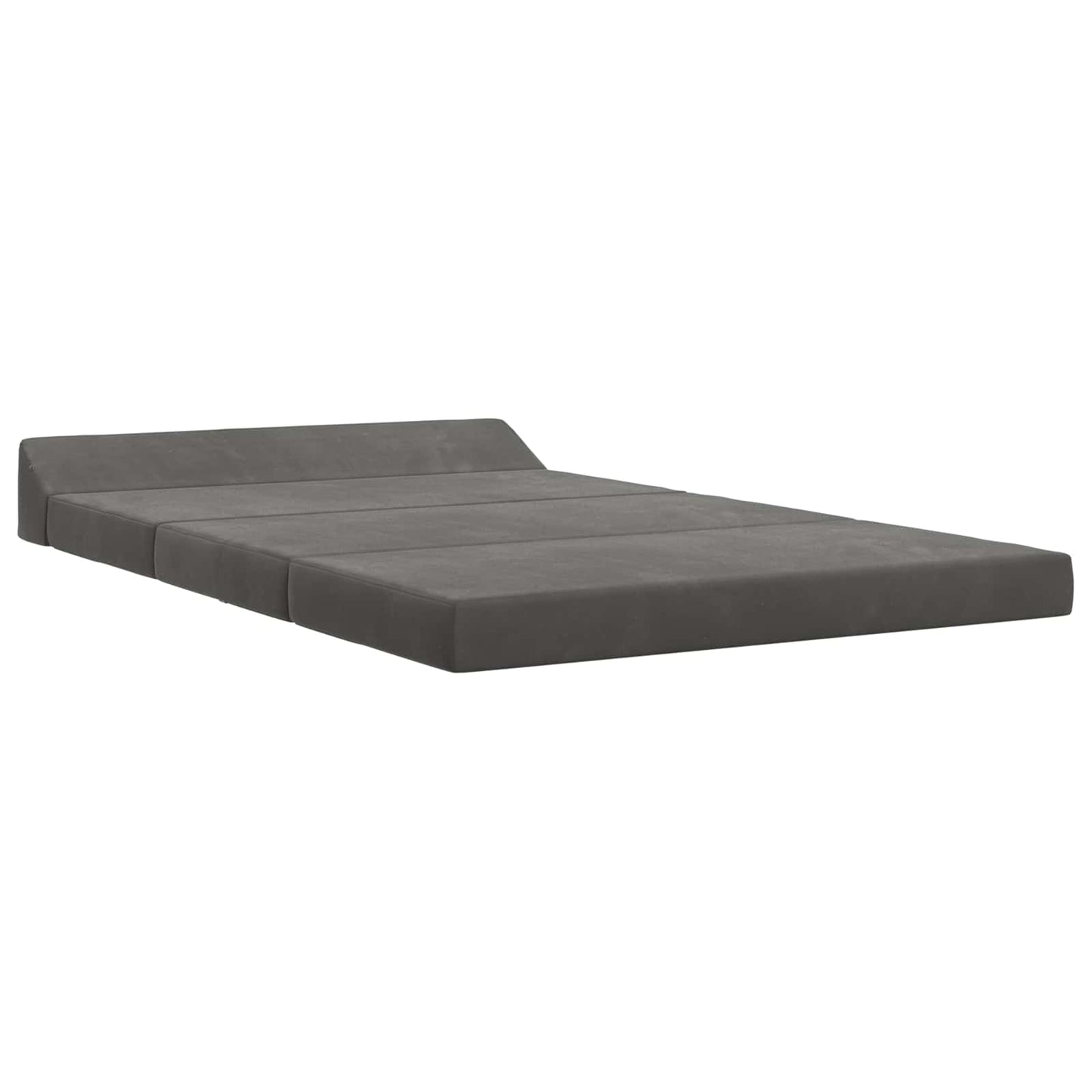 Divano Letto Pieghevole Grigio Scuro 120 x 60 x 49 cm Tessuto