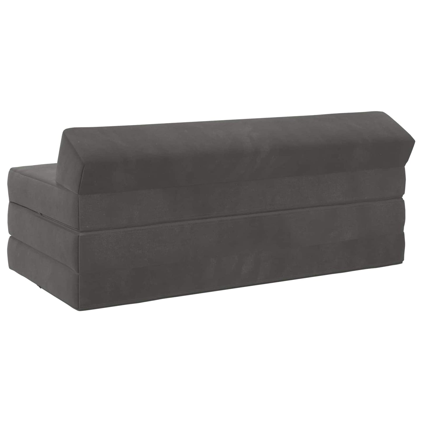 Divano Letto Pieghevole Grigio Scuro 120 x 60 x 49 cm Tessuto