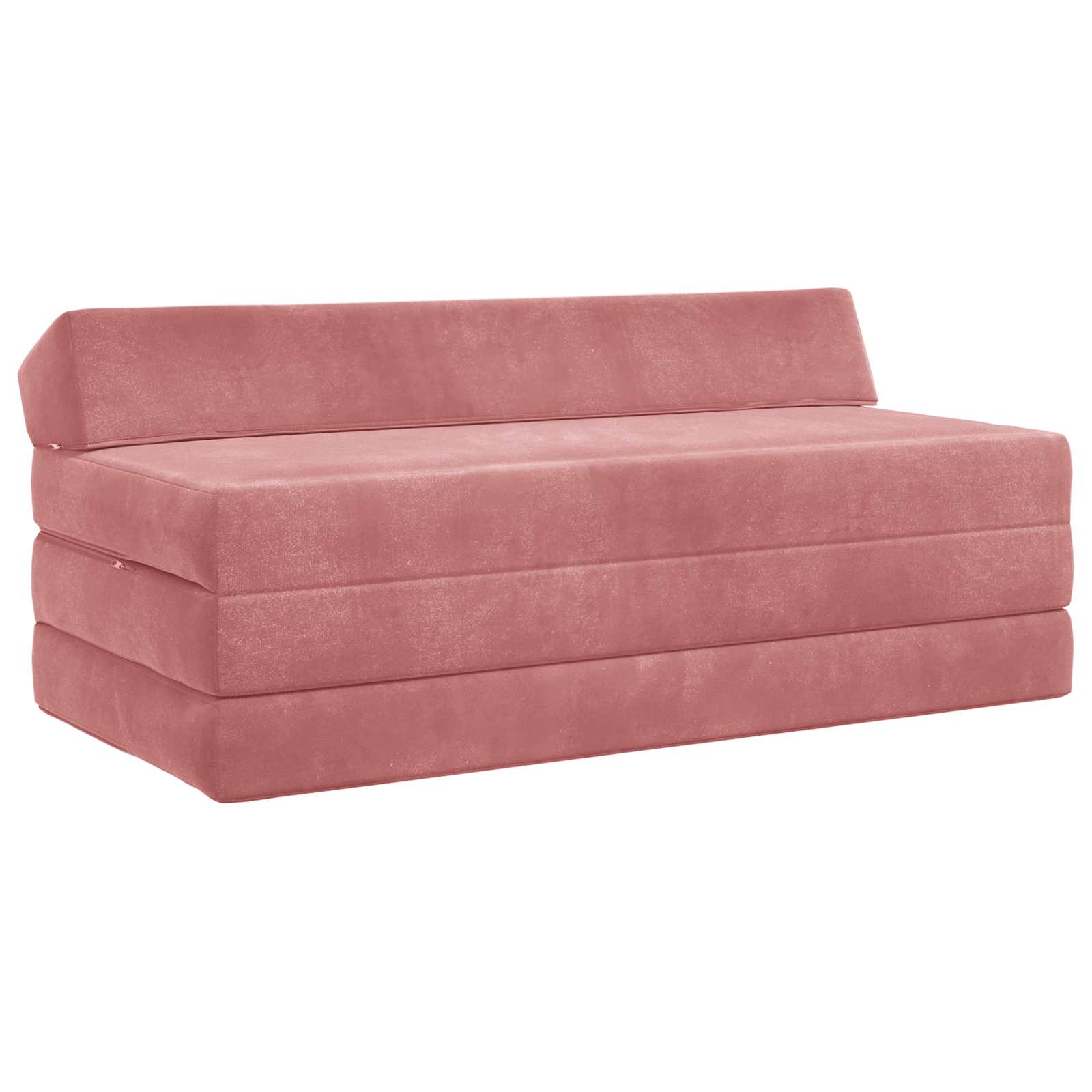 Divano Letto Pieghevole Rosa 120 x 60 x 49 cm Tessuto | homemem39