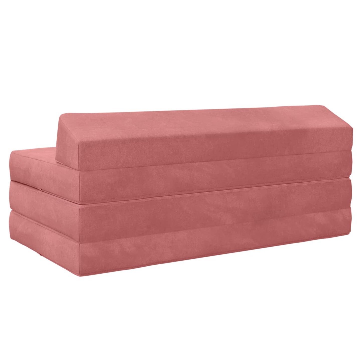Divano Letto Pieghevole Rosa 120 x 60 x 49 cm Tessuto | homemem39
