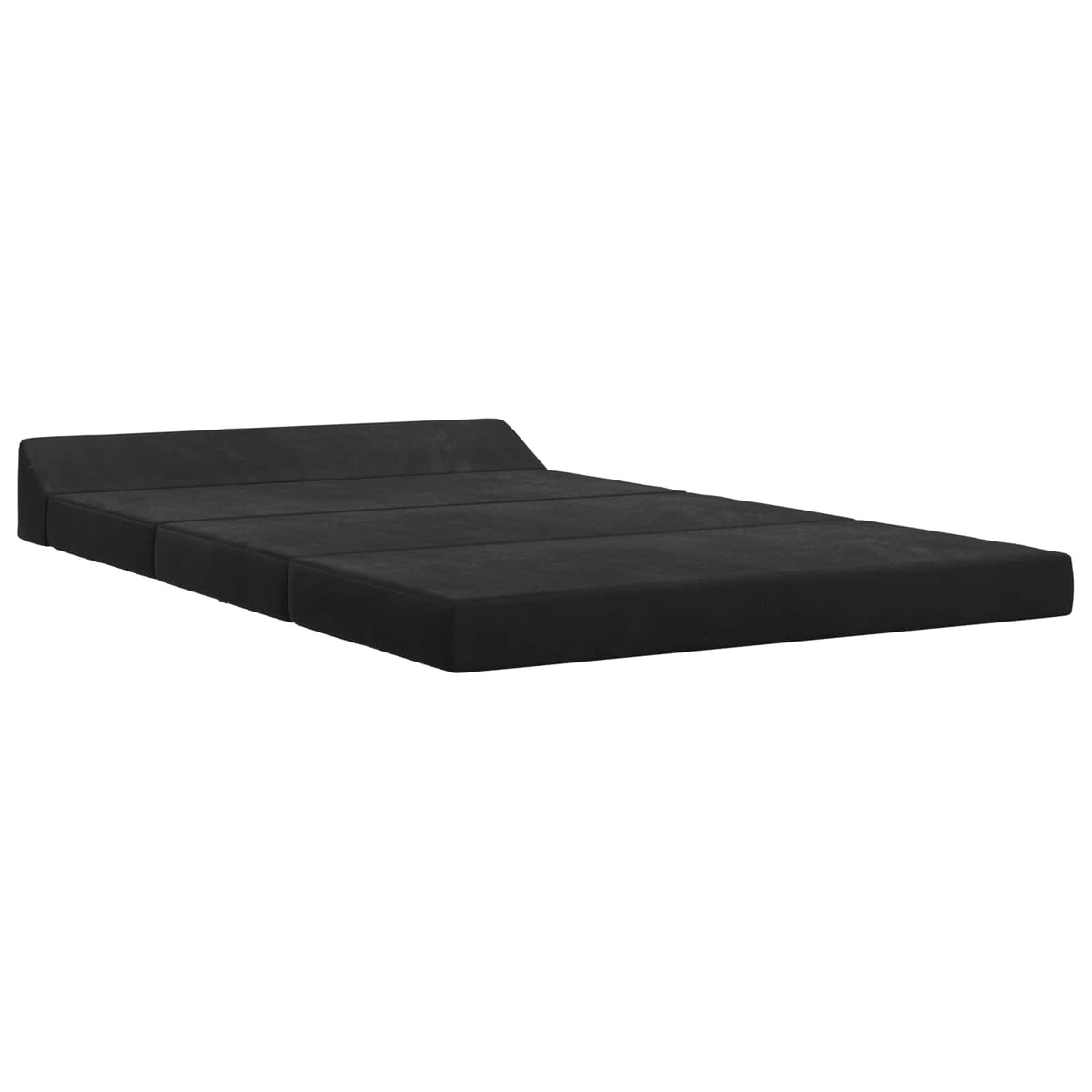 Divano Letto Pieghevole Nero 120 x 60 x 49 cm Tessuto