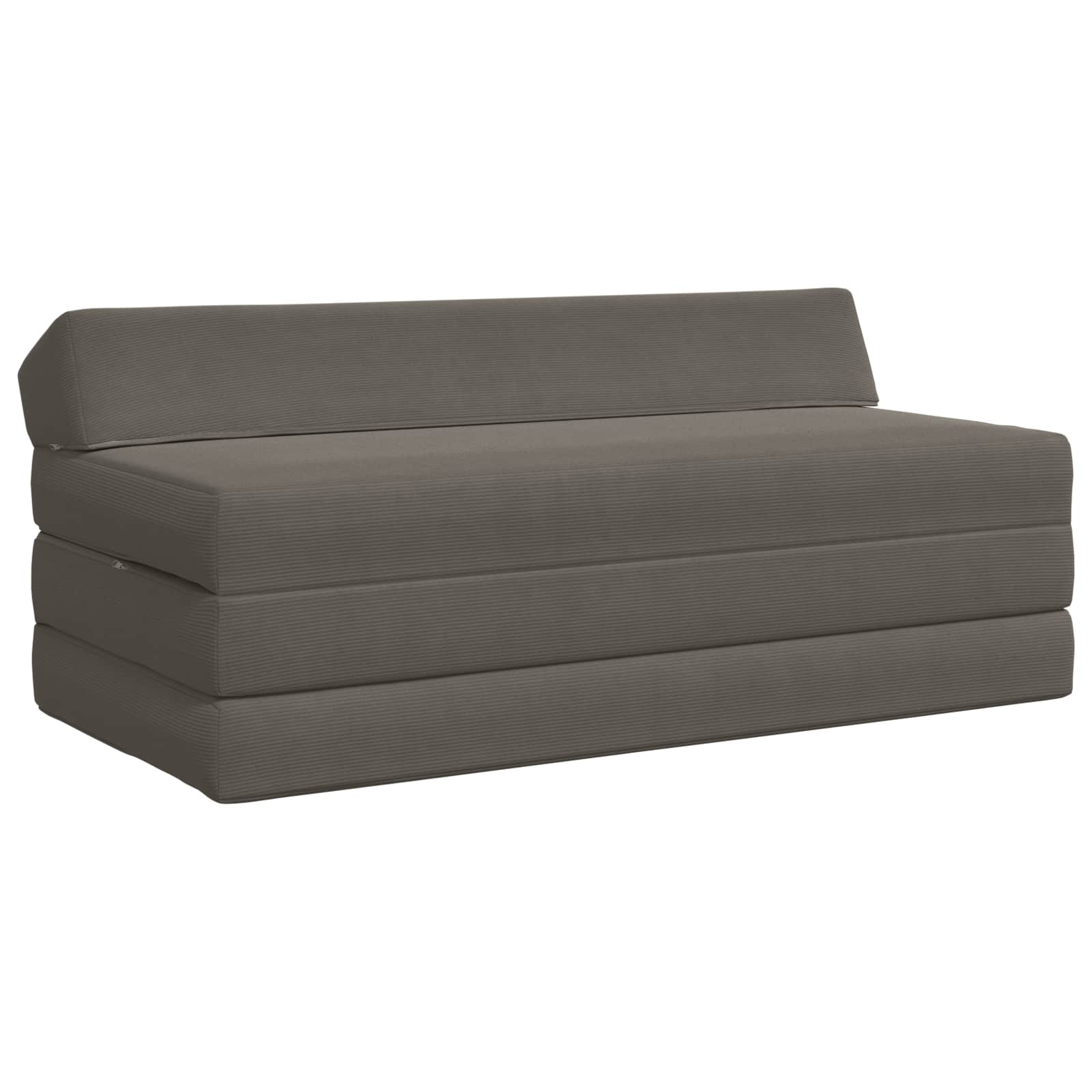 Divano Letto Pieghevole Grigio Chiaro 120 x 60 x 49 cm Tessuto | homemem39
