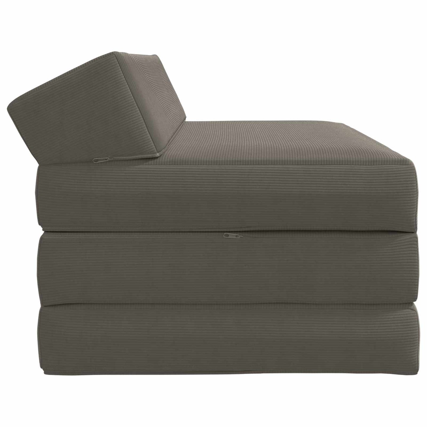 Divano Letto Pieghevole Grigio Chiaro 120 x 60 x 49 cm Tessuto | homemem39