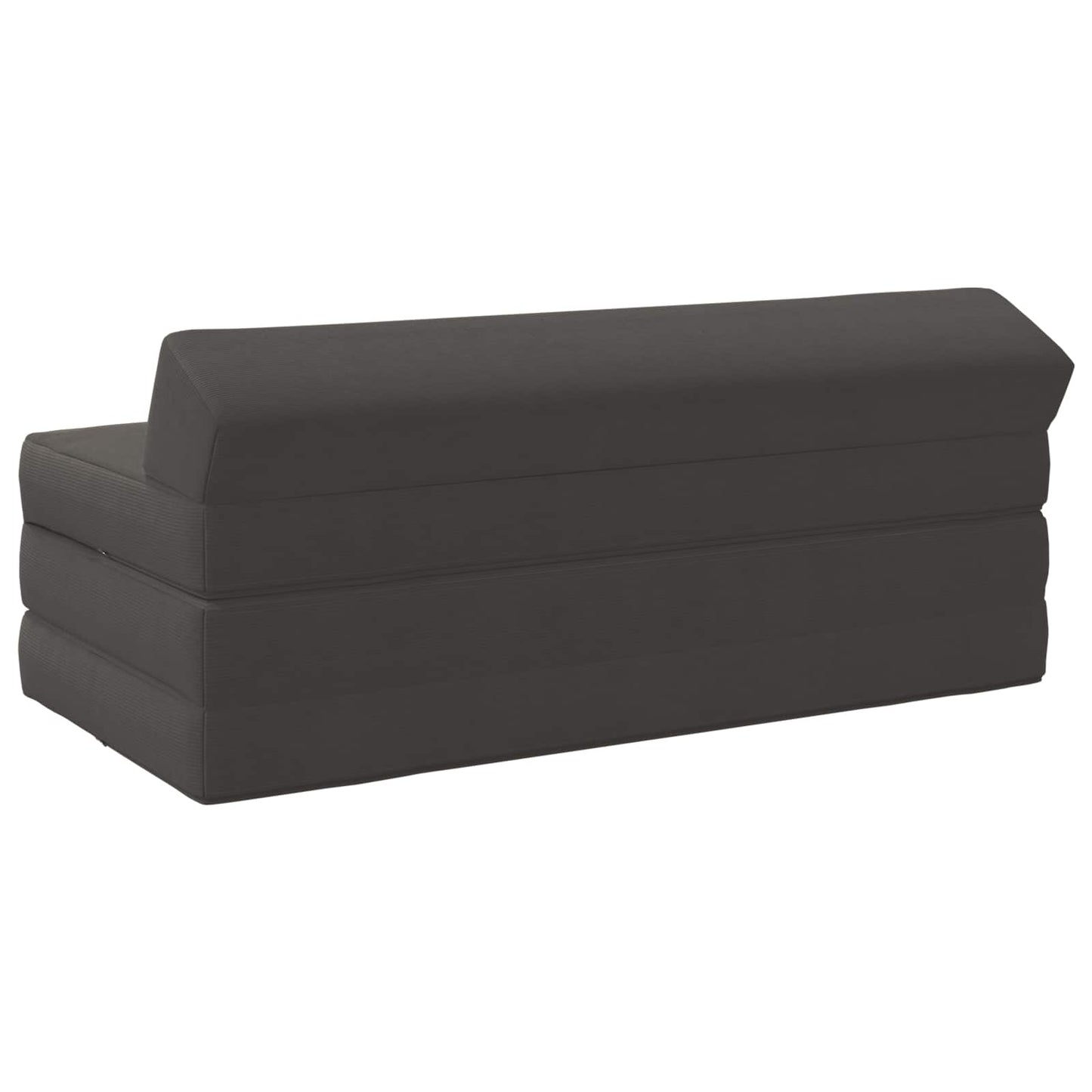 Divano Letto Pieghevole Grigio Scuro 120 x 60 x 49 cm Tessuto