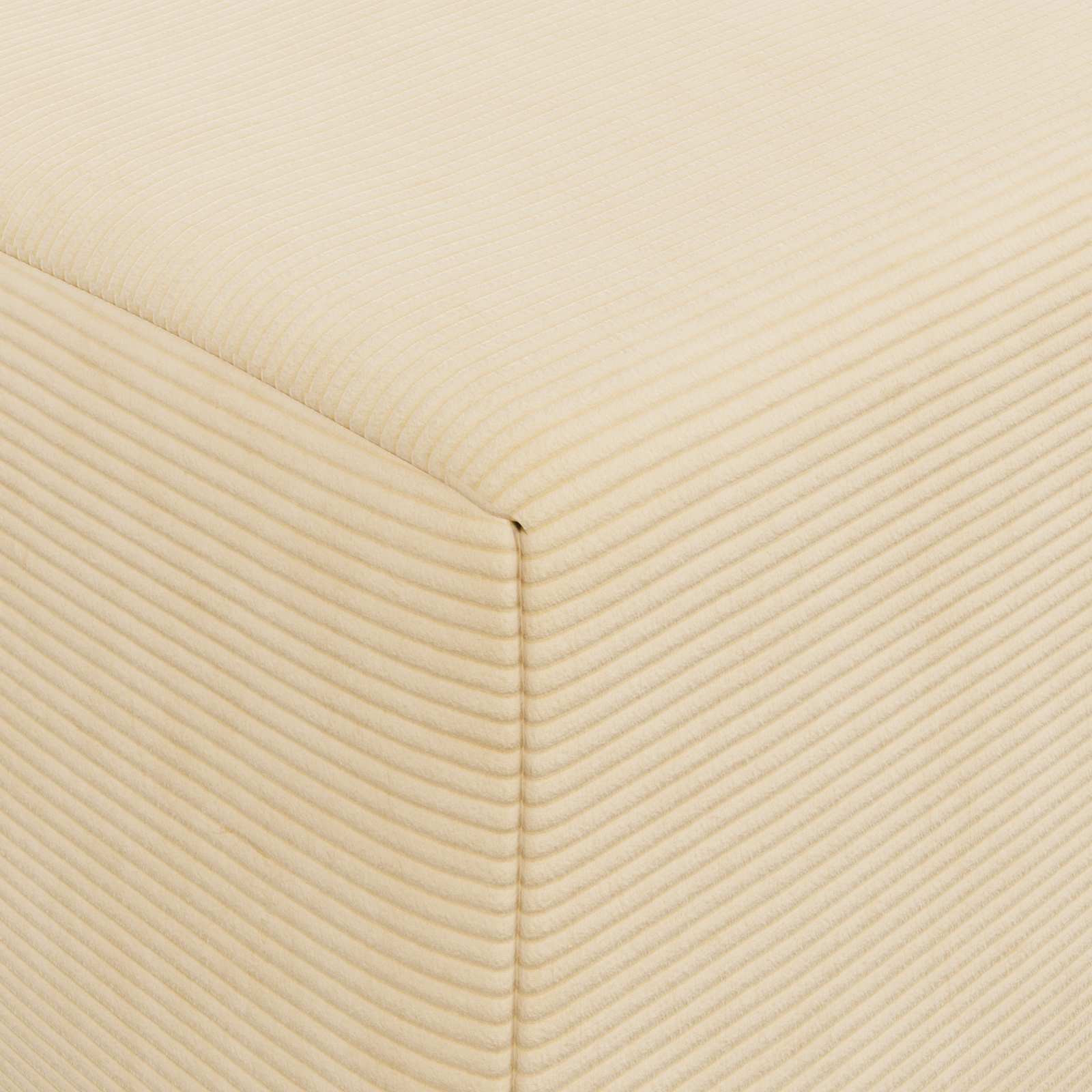 Divano Letto Pieghevole Crema 120 x 60 x 49 cm Tessuto | homemem39