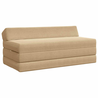 Divano Letto Pieghevole Verde Grigio 120 x 60 x 49 cm Tessuto | homemem39