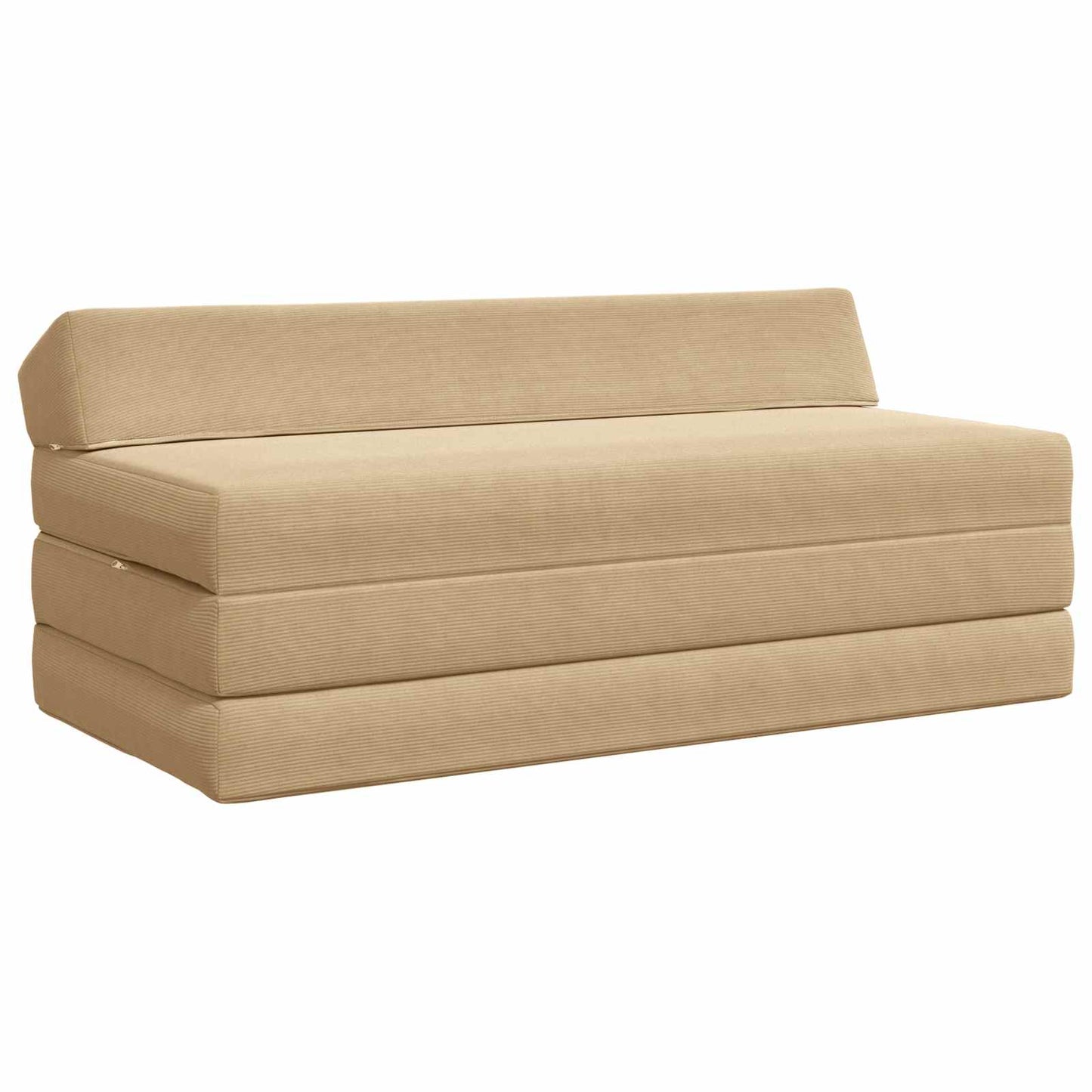 Divano Letto Pieghevole Verde Grigio 120 x 60 x 49 cm Tessuto