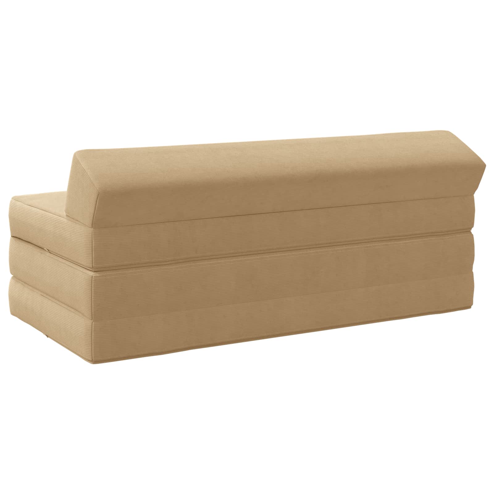 Divano Letto Pieghevole Verde Grigio 120 x 60 x 49 cm Tessuto | homemem39