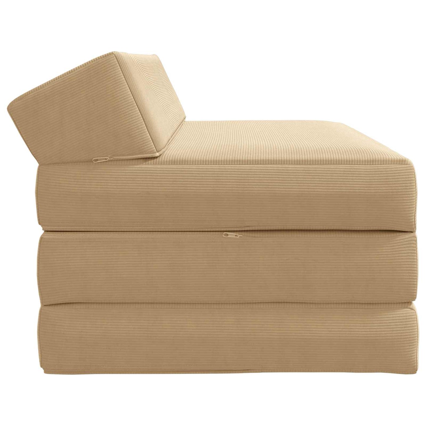 Divano Letto Pieghevole Verde Grigio 120 x 60 x 49 cm Tessuto