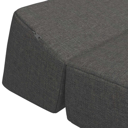 Divano Letto Pieghevole Grigio Scuro 60 x 70 x 41 cm Tessuto