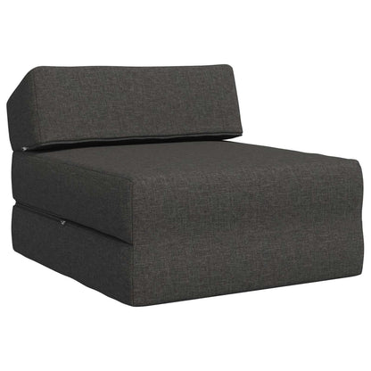 Divano Letto Pieghevole Grigio Scuro 60 x 70 x 41 cm Tessuto