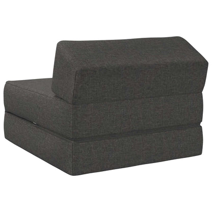 Divano Letto Pieghevole Grigio Scuro 60 x 70 x 41 cm Tessuto