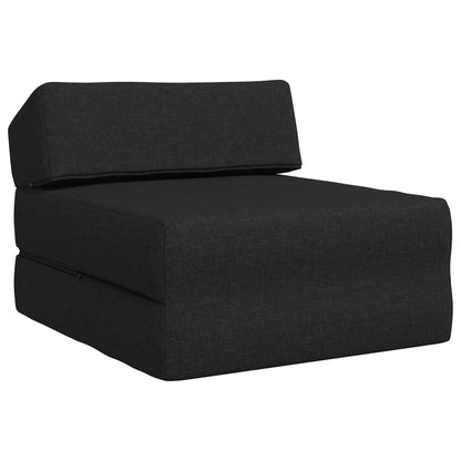 Divano Letto Pieghevole Nero 60 x 70 x 41 cm Tessuto | homemem39