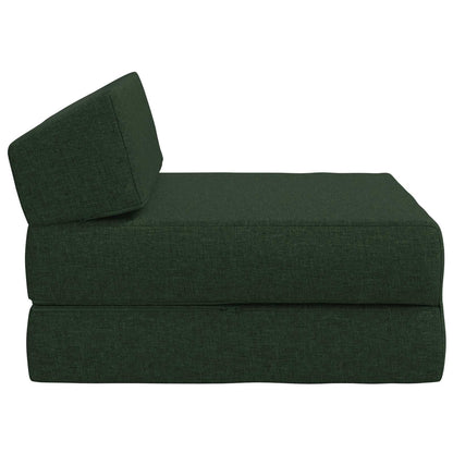 Divano Letto Pieghevole Verde Scuro 60 x 70 x 41 cm Tessuto | homemem39