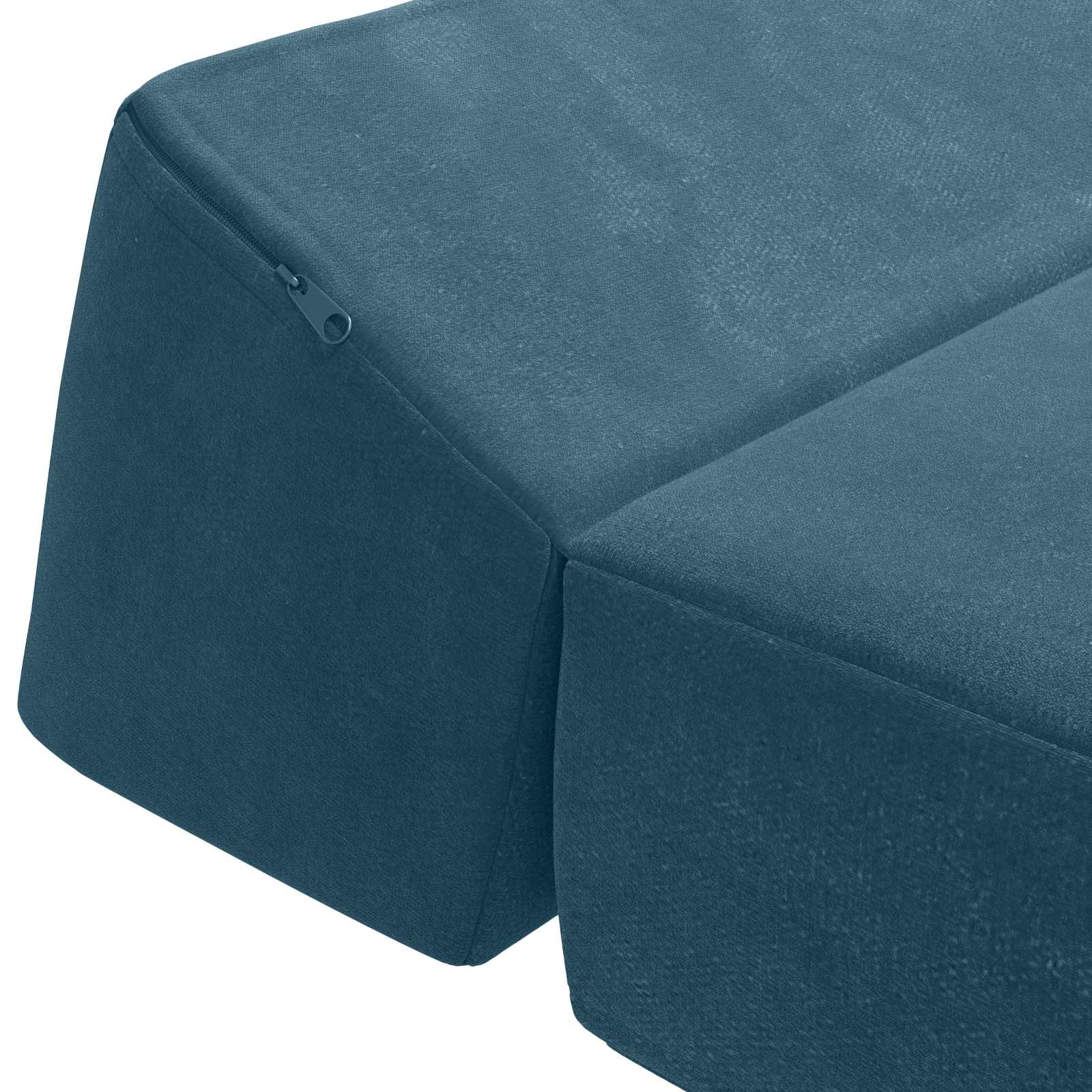 Divano Letto Pieghevole Blu 60 x 70 x 41 cm Tessuto | homemem39