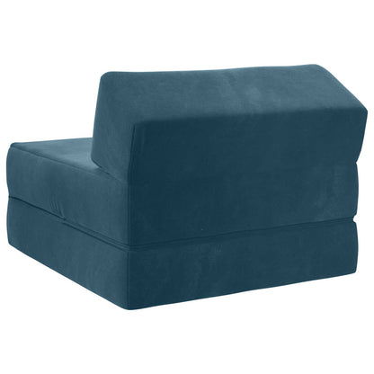 Divano Letto Pieghevole Blu 60 x 70 x 41 cm Tessuto | homemem39
