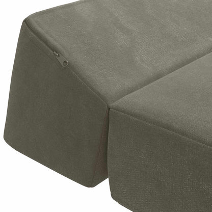 Divano Letto Pieghevole Grigio Chiaro 60 x 70 x 41 cm Tessuto