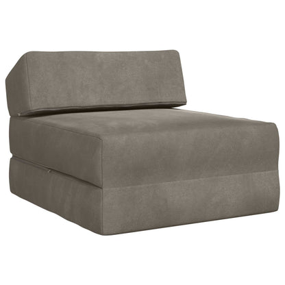Divano Letto Pieghevole Grigio Chiaro 60 x 70 x 41 cm Tessuto | homemem39