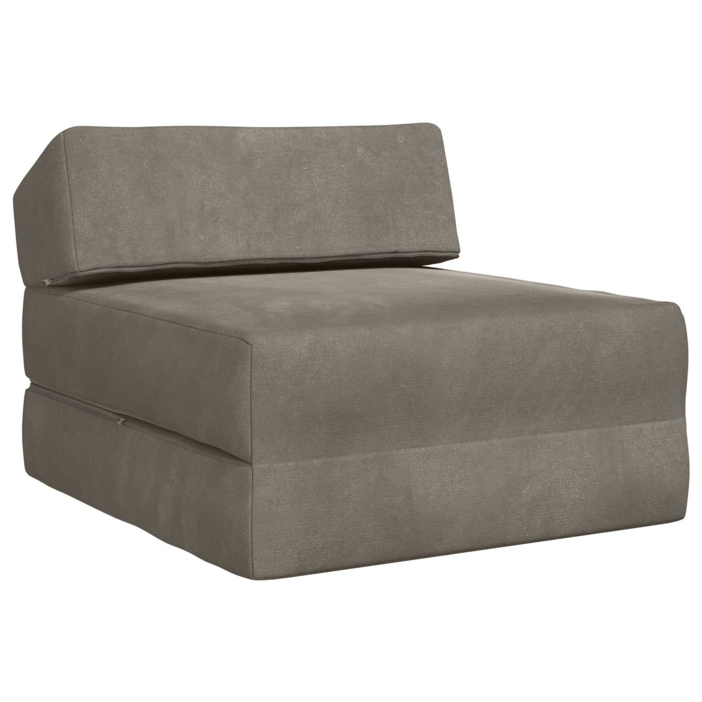 Divano Letto Pieghevole Grigio Chiaro 60 x 70 x 41 cm Tessuto