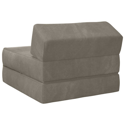 Divano Letto Pieghevole Grigio Chiaro 60 x 70 x 41 cm Tessuto | homemem39