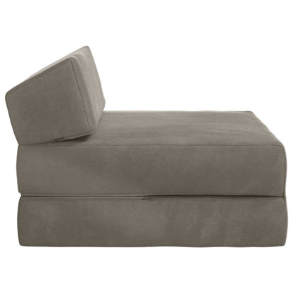 Divano Letto Pieghevole Grigio Chiaro 60 x 70 x 41 cm Tessuto