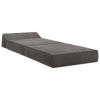 Divano Letto Pieghevole Grigio Scuro 60 x 70 x 41 cm Tessuto | homemem39