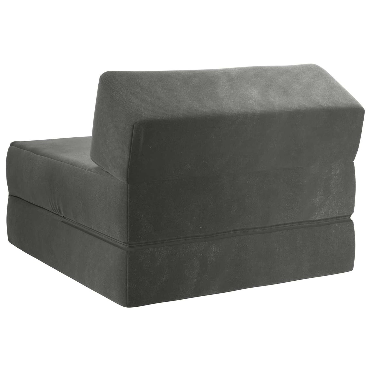 Divano Letto Pieghevole Grigio Scuro 60 x 70 x 41 cm Tessuto | homemem39