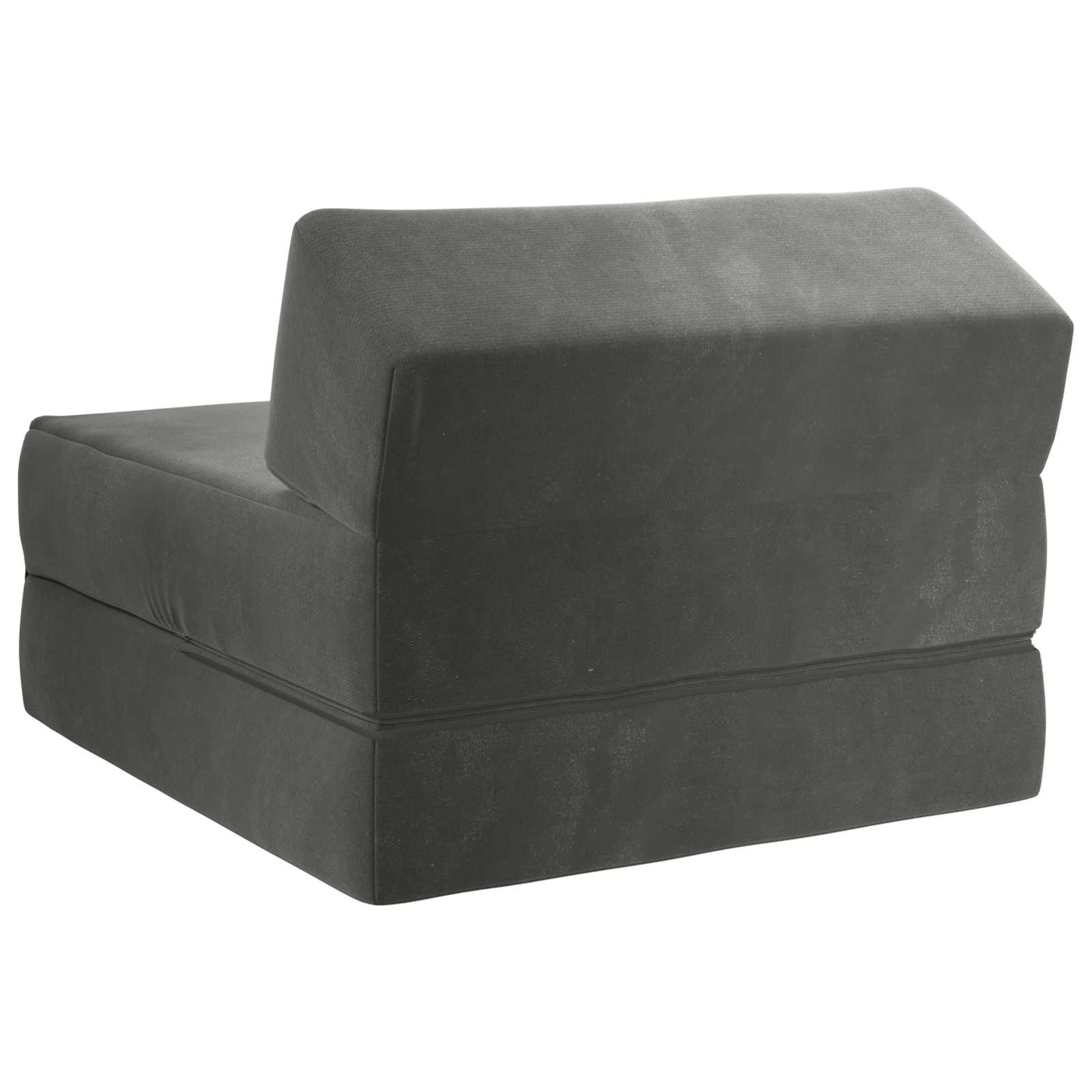 Divano Letto Pieghevole Grigio Scuro 60 x 70 x 41 cm Tessuto | homemem39