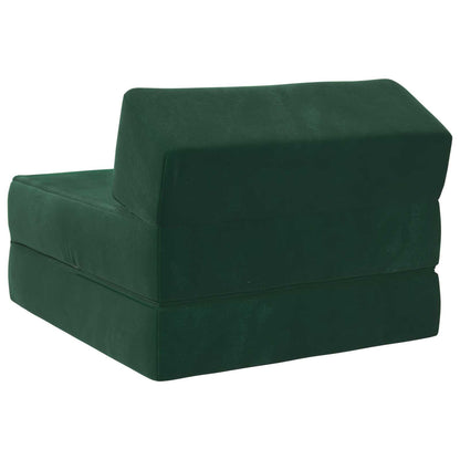 Divano Letto Pieghevole Verde Scuro 60 x 70 x 41 cm Tessuto | homemem39