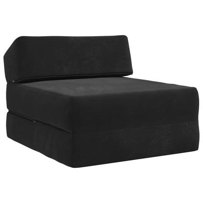Divano Letto Pieghevole Nero 60 x 70 x 41 cm Tessuto | homemem39