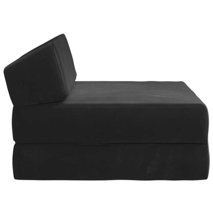 Divano Letto Pieghevole Nero 60 x 70 x 41 cm Tessuto | homemem39