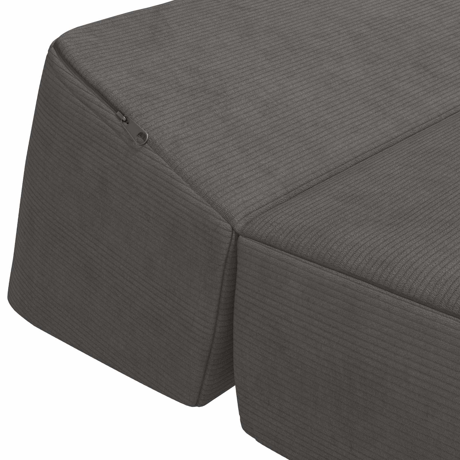 Divano Letto Pieghevole Grigio Scuro 60 x 70 x 41 cm Tessuto | homemem39