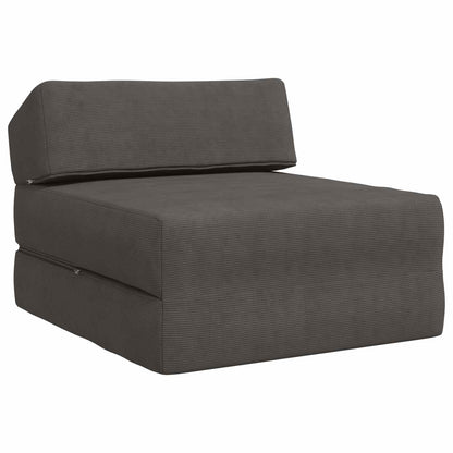Divano Letto Pieghevole Grigio Scuro 60 x 70 x 41 cm Tessuto