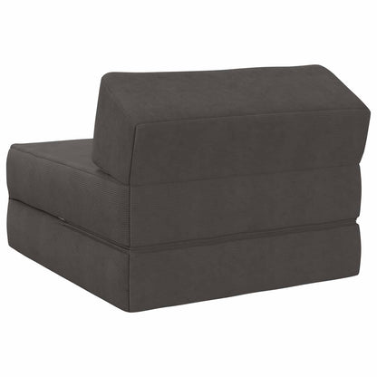 Divano Letto Pieghevole Grigio Scuro 60 x 70 x 41 cm Tessuto