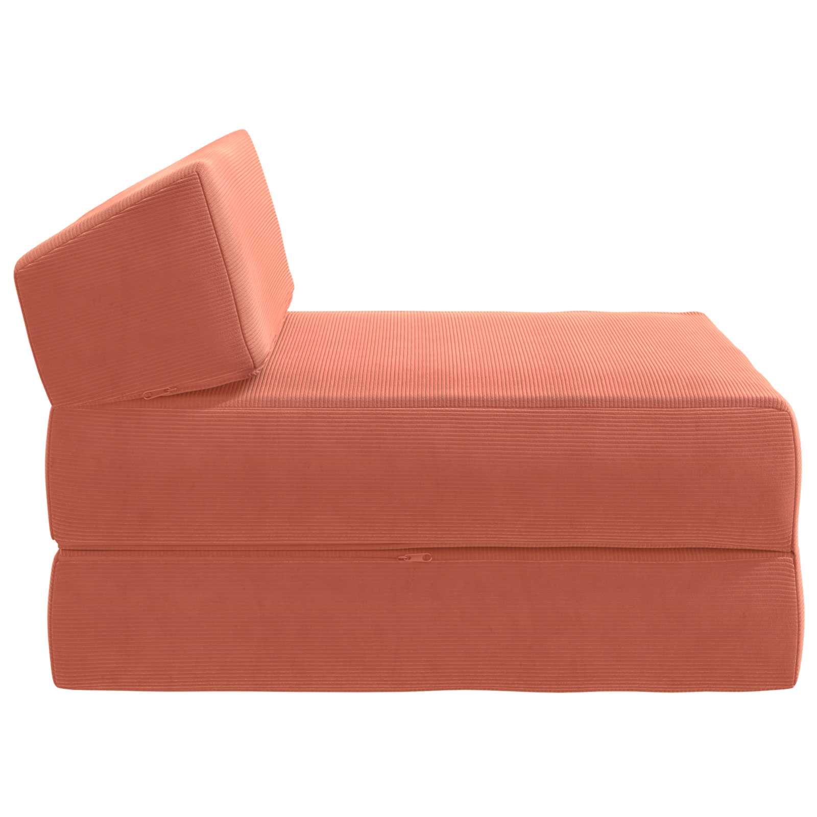 Divano Letto Pieghevole Rosso Arancio 60 x 70 x 41 cm Tessuto | homemem39