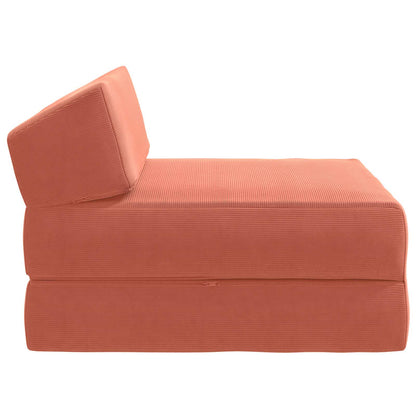 Divano Letto Pieghevole Rosso Arancio 60 x 70 x 41 cm Tessuto | homemem39