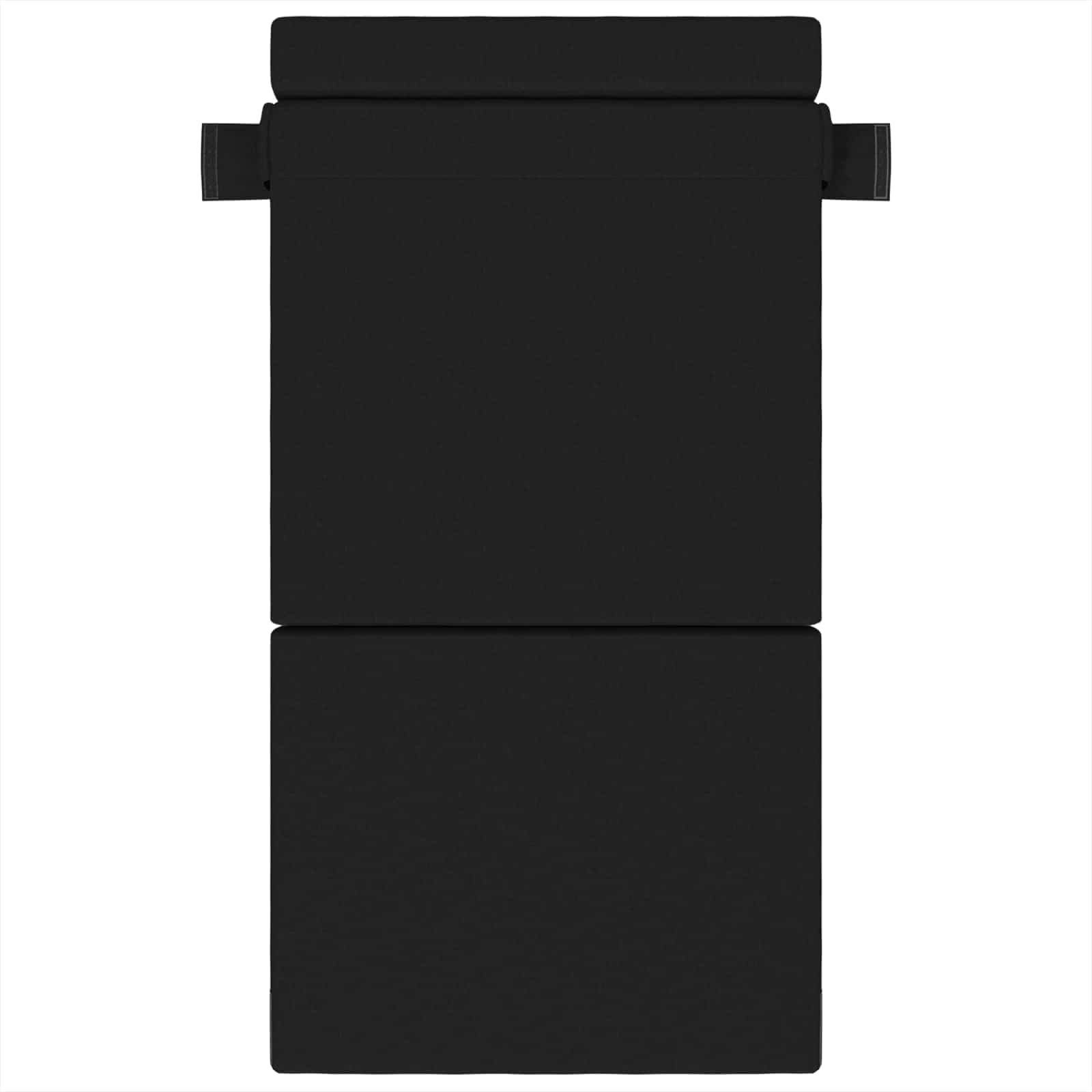 Divano Letto Pieghevole Nero 70 x 72 x 60 cm Tessuto | homemem39
