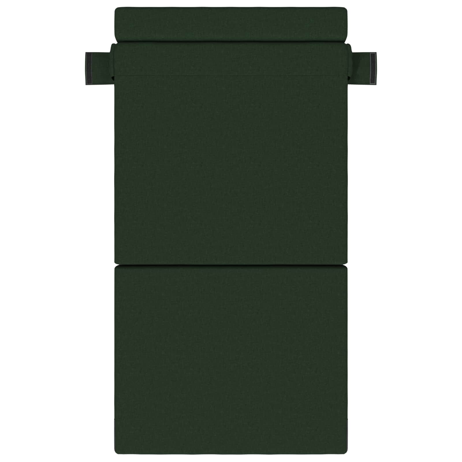 Divano Letto Pieghevole Verde Scuro 70 x 72 x 60 cm Tessuto | homemem39