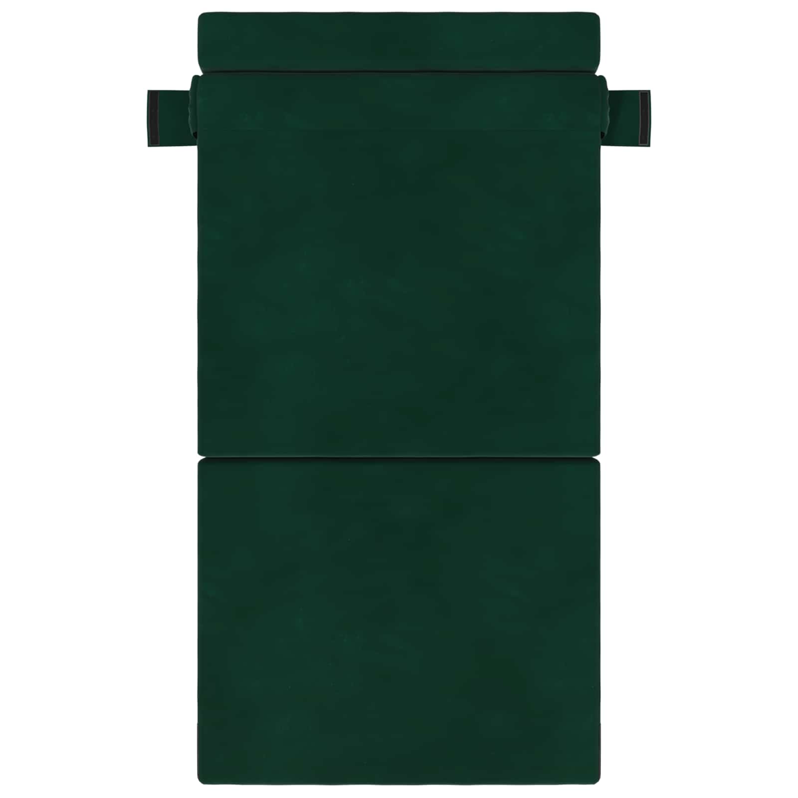 Divano Letto Pieghevole Verde Scuro 70 x 72 x 60 cm Tessuto | homemem39
