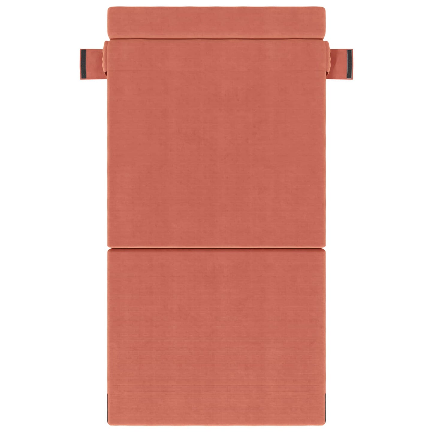 Divano Letto Pieghevole Rosso Arancio 70 x 72 x 60 cm Tessuto | homemem39