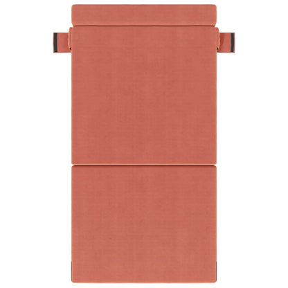 Divano Letto Pieghevole Rosso Arancio 70 x 72 x 60 cm Tessuto | homemem39
